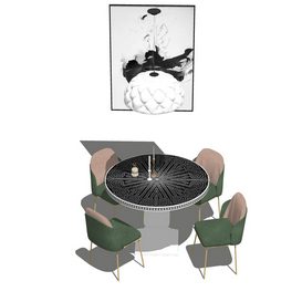 Dining set Sketchup 66