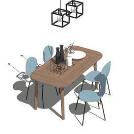 Dining set Sketchup 67