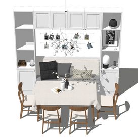 Dining set Sketchup 69