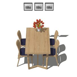 Dining set Sketchup 70