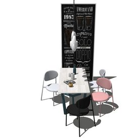 Dining set Sketchup 75