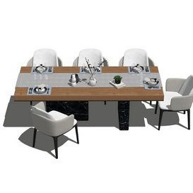 Dining set Sketchup 77