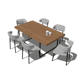 Dining set Sketchup 83