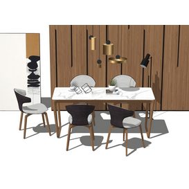 Dining set Sketchup 90