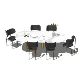 Dining set Sketchup 91