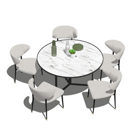 Dining set Sketchup 92