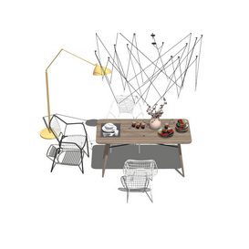 Dining set Sketchup 100