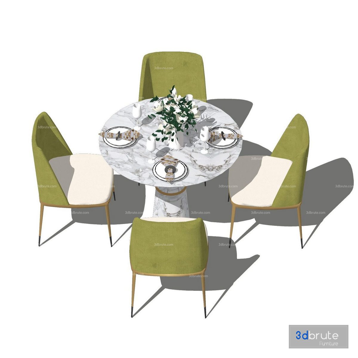 Dining set Sketchup 103