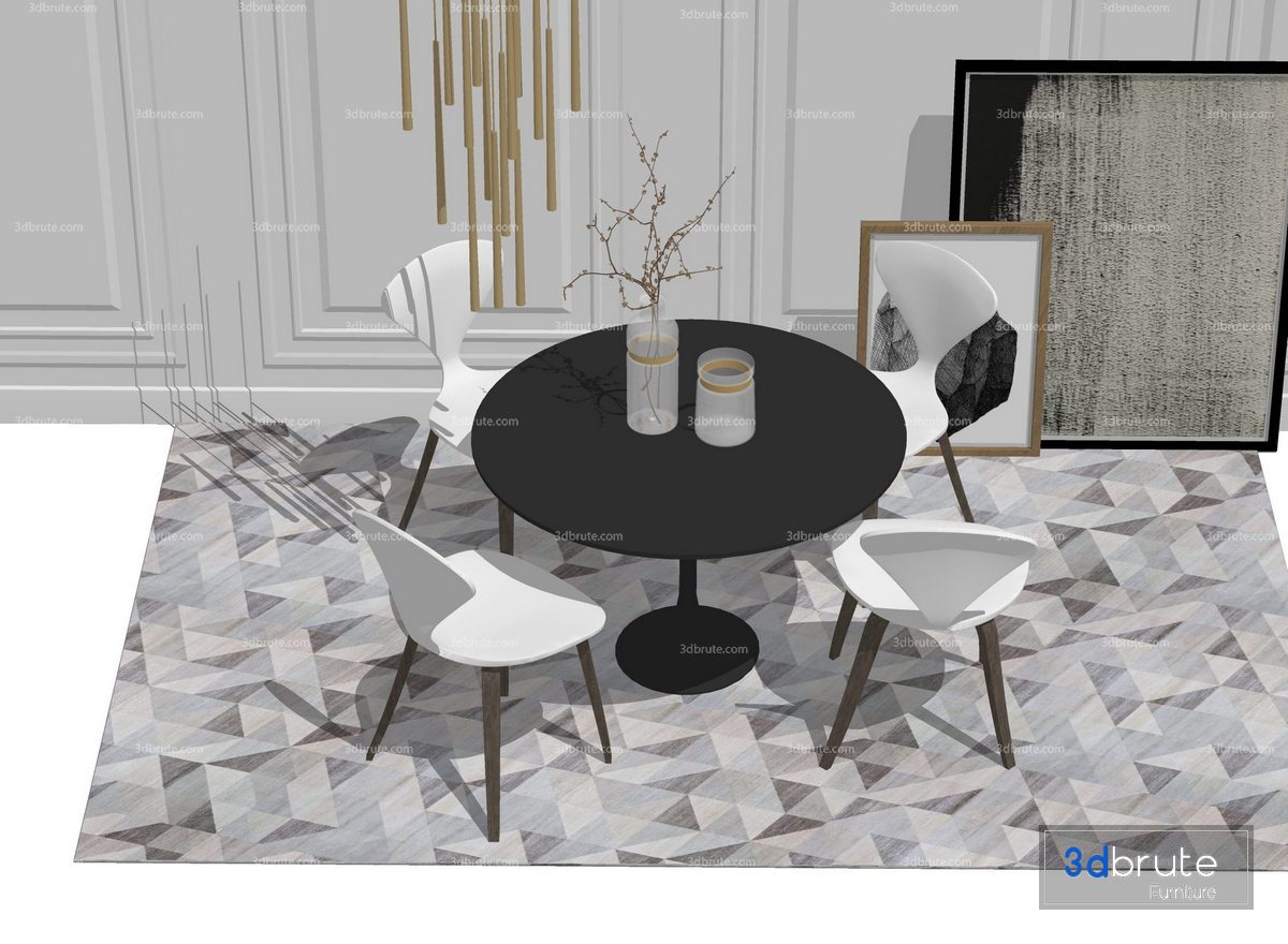 Dining set Sketchup 108