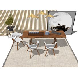 Dining set Sketchup 111