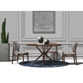 Dining set Sketchup 114