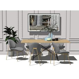 Dining set Sketchup 117