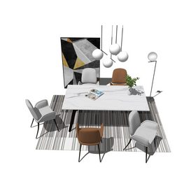 Dining set Sketchup 119