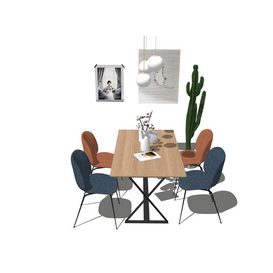 Dining set Sketchup 123