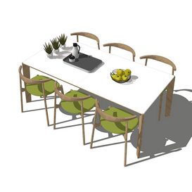 Dining set Sketchup 129