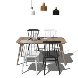 Dining set Sketchup 133