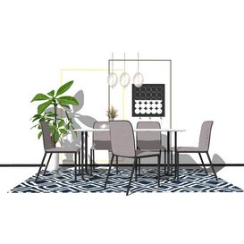 Dining set Sketchup 136