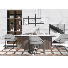 Dining set Sketchup 137