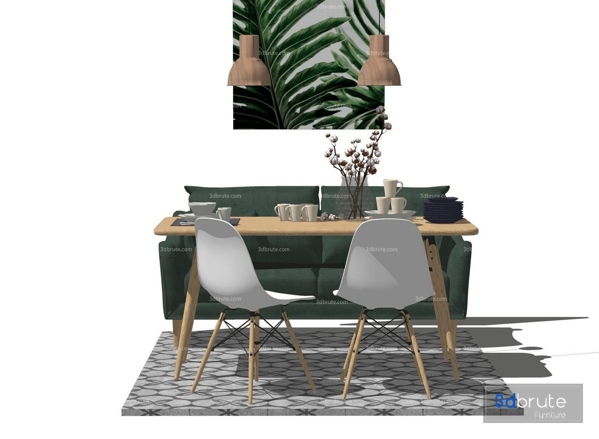 Dining set Sketchup 139