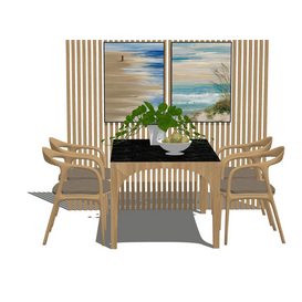 Dining set Sketchup 140