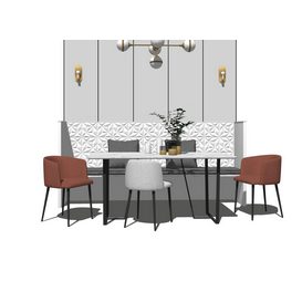 Dining set Sketchup 142