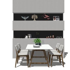 Dining set Sketchup 151