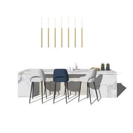 Dining set Sketchup 154