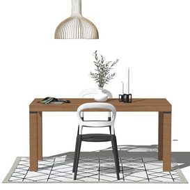 Dining set Sketchup 156