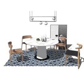 Dining set Sketchup 158