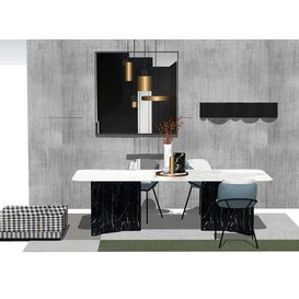 Dining set Sketchup 163
