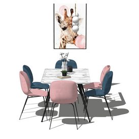 Dining set Sketchup 165