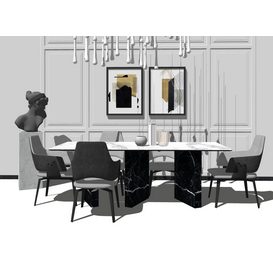 Dining set Sketchup 167