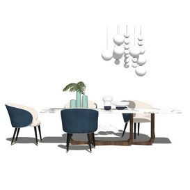 Dining set Sketchup 169