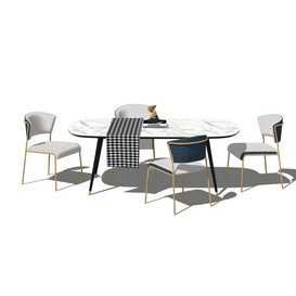 Dining set Sketchup 170