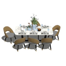 Dining set Sketchup 3d model Sketchup Download  Free 3dbrute