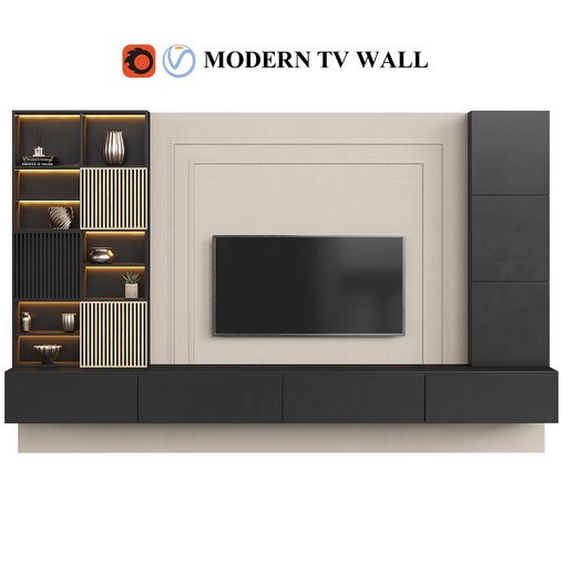 Modern tv wall 08