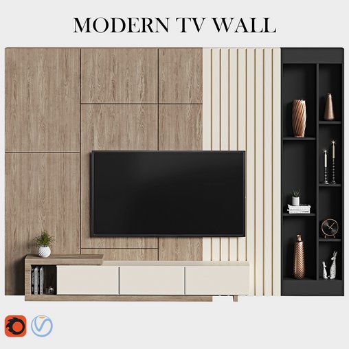 Modern tv wall 11