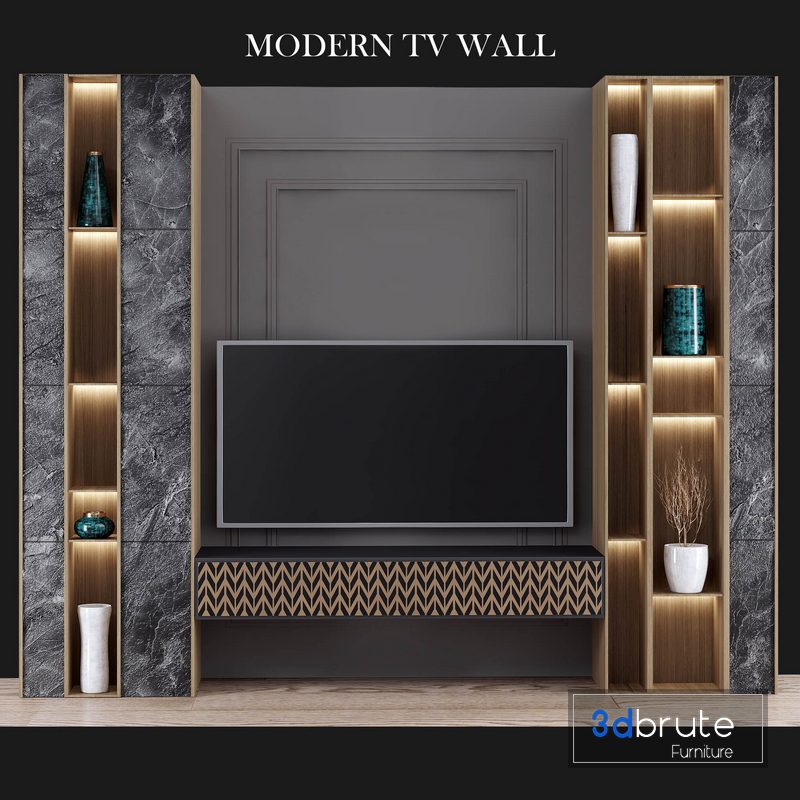 Modern tv wall 04