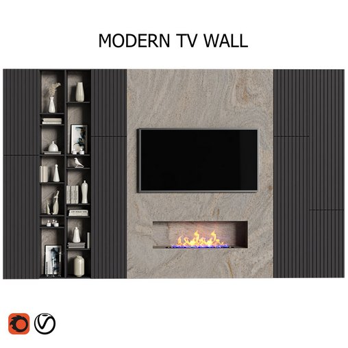 Modern tv wall 18