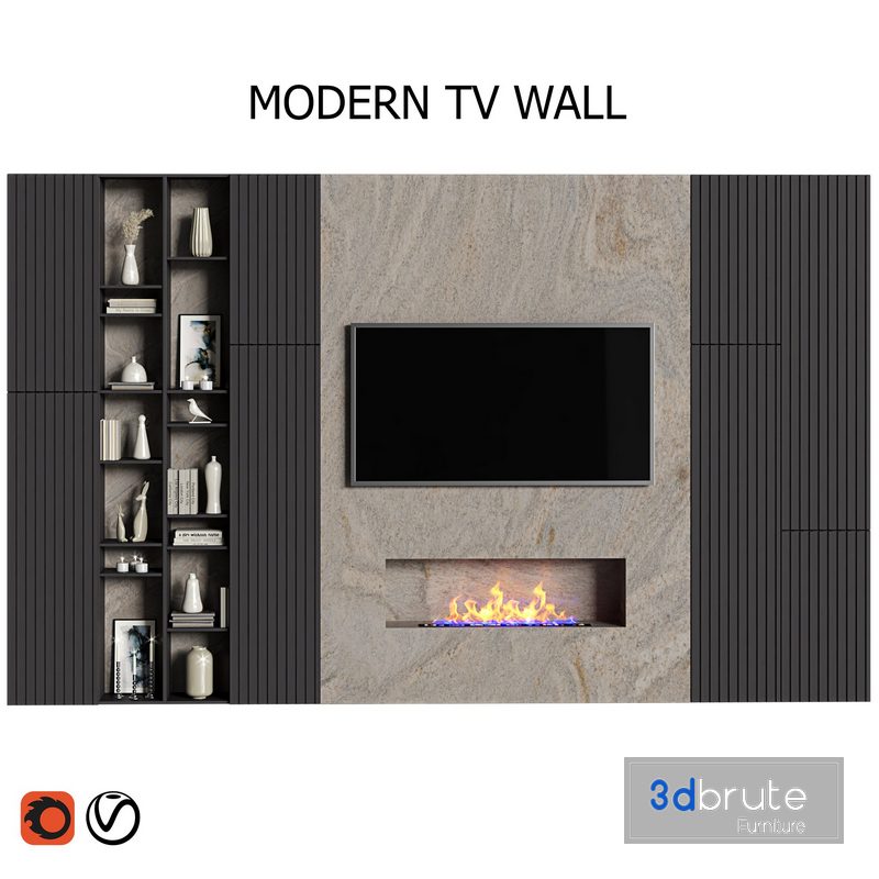 Modern tv wall 18