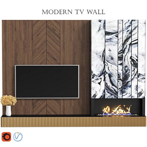 Modern tv wall 13