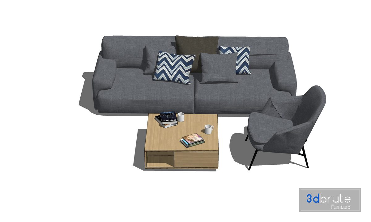 Sofa set Sketchup27