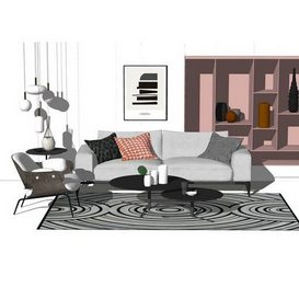 Sofa set Sketchup69