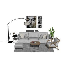 Sofa set Sketchup82