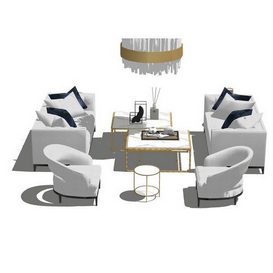 Sofa set Sketchup129