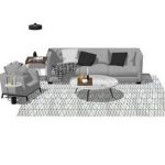 Sofa set Sketchup130