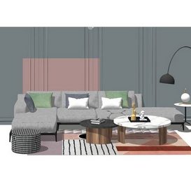 Sofa set Sketchup131