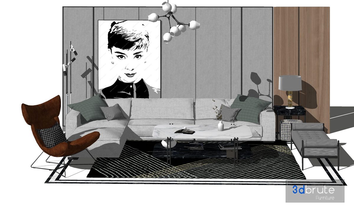 Sofa set Sketchup137