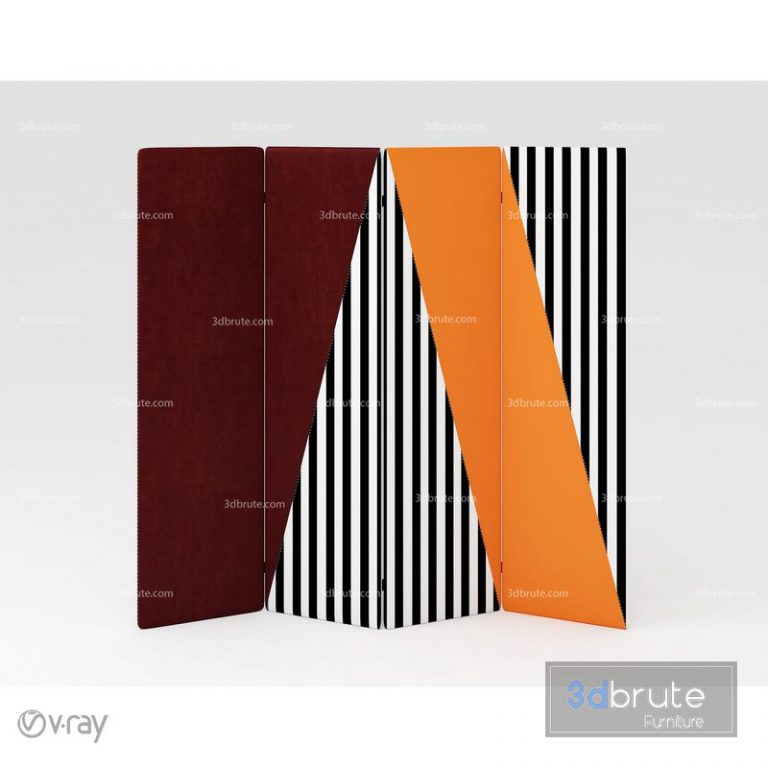 Folding screen 913 3d model Download Free 3dbrute