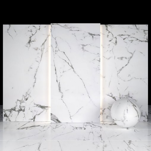 Flow White Marble 03